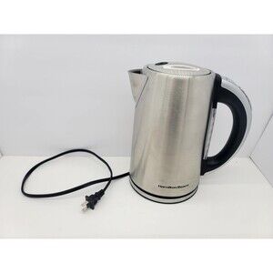 Hamilton Beach 41020R Electric Kettle Stainless Steel 1.7L 7 Cups Programmable